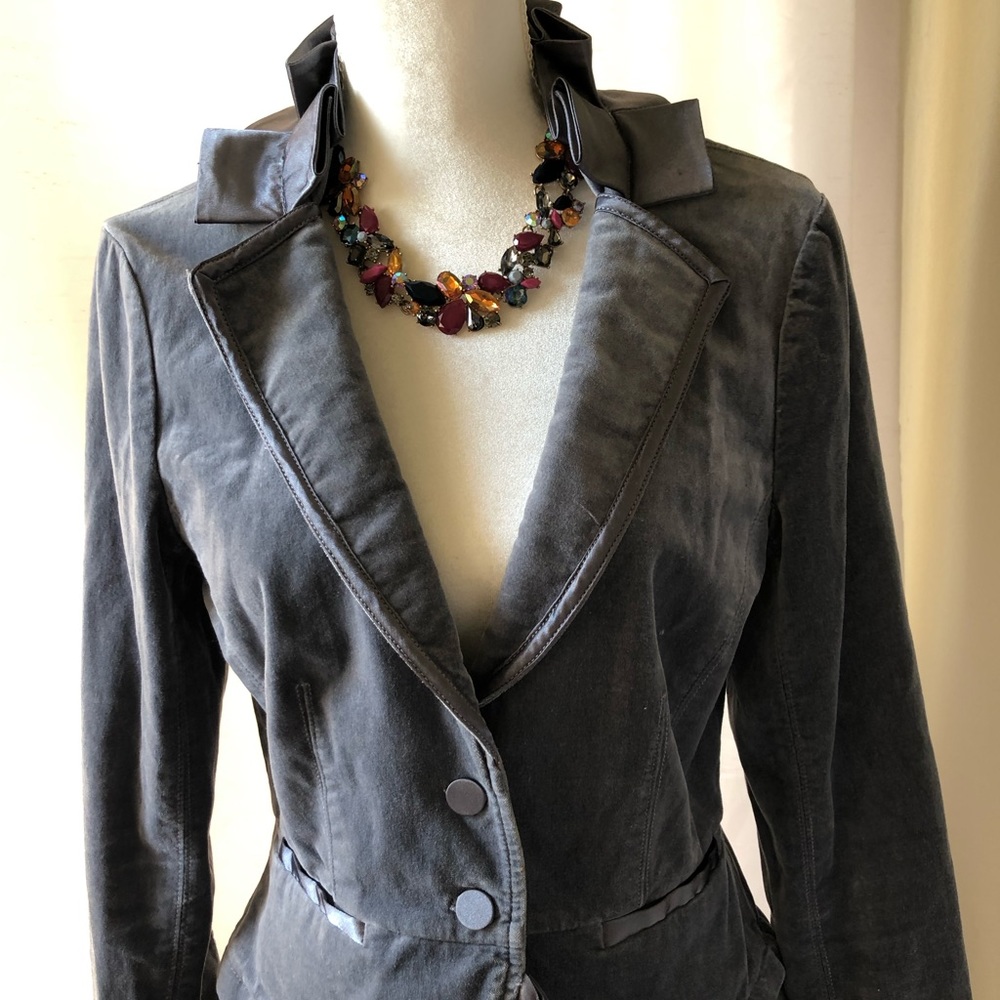 White House Black Market Velvet Jacket